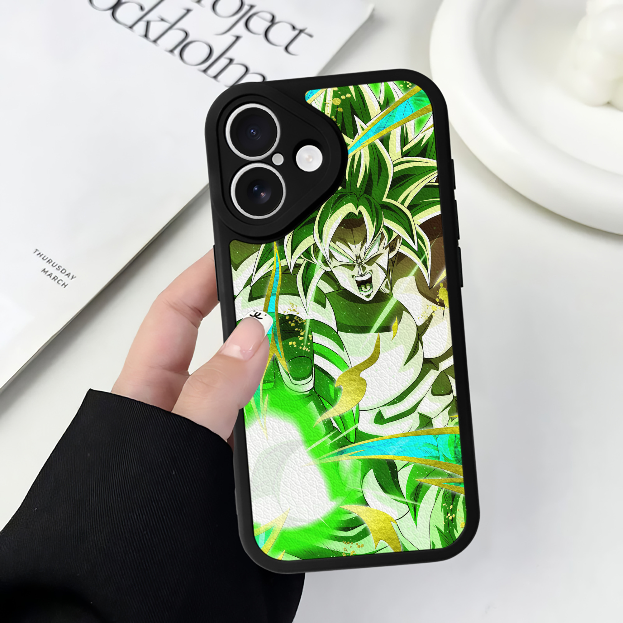 （画像用） ドラゴンボール DRAGON BALL 【iPhone 16シリーズ対応】シリコンスマホケース（レザー調） 材質：シリコン